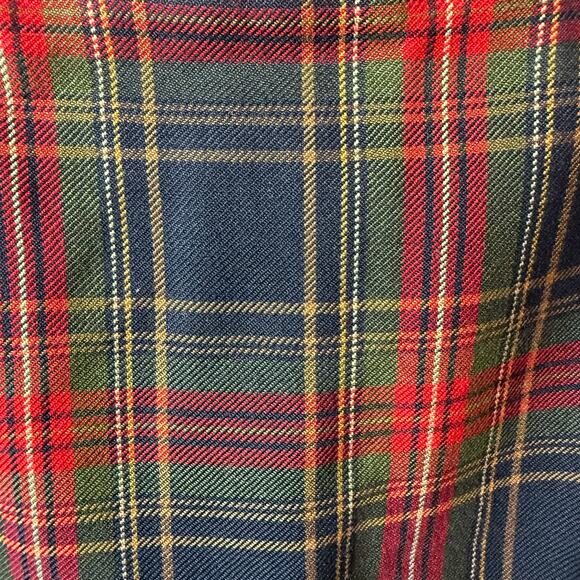 Vintage David Brooks Midi Skirt Size 18 Red Purple Tartan Plaid Knee Heritage - Picture 8 of 10